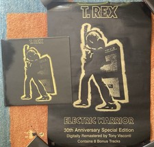 Marc Bolan T.Rex Electric Warrior German Teldec/Cube 80‘s Mint & a Promo Poster