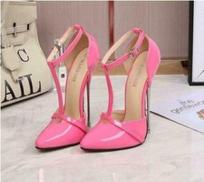 Womens Pointed Toe Metal High