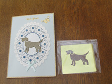 Schablone Motiv Hund, Messing, für Airbrush Technik , Schablonieren und Embossen