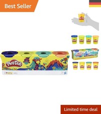 Play-Doh Bastelset 4x112g: Kreative Knete in 4 verschiedenen Farben für Kinder