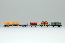 Kleines Konvolut Güterwagen Spur N Lore Containerwagen Rivarossi Fleischmann