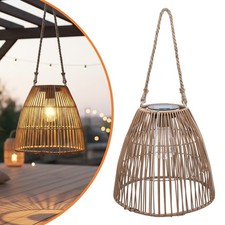 Solar Laterne Rattan Optik mit