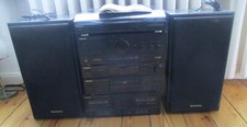 Technics Stereoanlage Verstärker, Kassettendeck, Radio, CD,  Plattenspieler, Box
