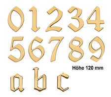 Hausnummer-Messing