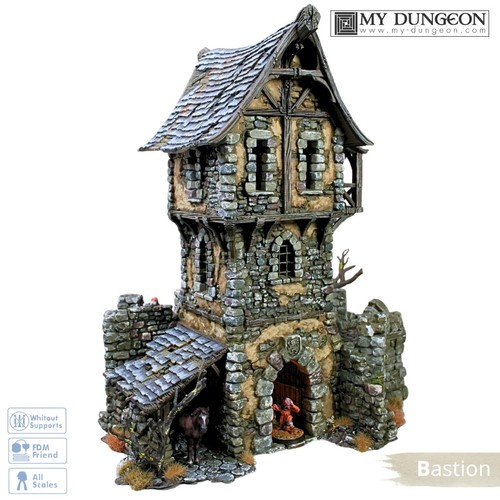 Black lions bastion 28mm tower - 28mm,