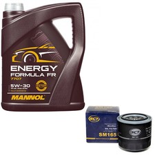 Motoröl Set 5W30 5 Liter + Ölfilter SM 165 für Suzuki Vitara Grand Vitara I 1.6 