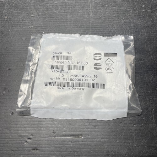 100x harting 09150006101 awg16 - 09150006101,