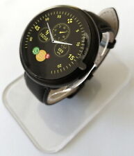 MyKronoz ZeRound2 Premium Smartwatch schwarz, Lederband NEU in OVP