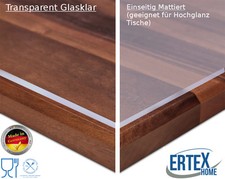 Tischdecke Tischfolie Transparent Glasklar / Mattiert Tischschutz Folie 2.2 mm 