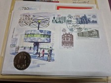 DDR-Numisbrief 750 Jahre Berlin Alexanderplatz 1987 mit 5 Mark Worbes D-045