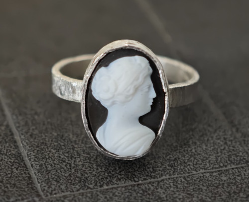 Ring 835 silber - silber, handarbeit