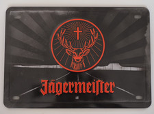 JÄGERMEISTER BLECHSCHILD    13,5 x 20 cm