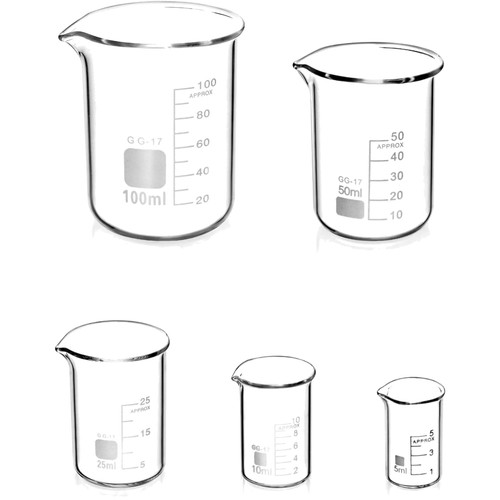 Messbecher glas set 5er - set,