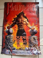 2 x MANOWAR  Poster   LOUDER THAN HELL  + GODS OF WAR  Heavy Metal   Tourposter 