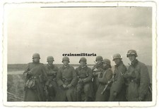 Orig. Foto Spähtrupp Frontschwein mit Tarnhelm Handgranate DYLE STELLUNG Belgien