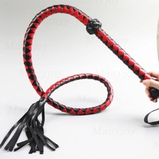 PU Leder Peitsche Pferdepeitsche Spanking Bull Peitsche 180CM Flogger Whip DE