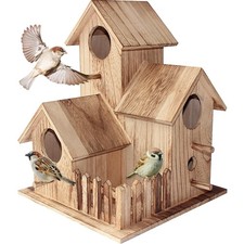 Wetterfestes Holzvogelhaus –