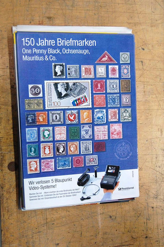Plakat post briefmarken 150 - plakat,