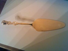 alter Tortenheber- vergoldet - 21 cm lang