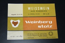 altes Weißwein Etikett