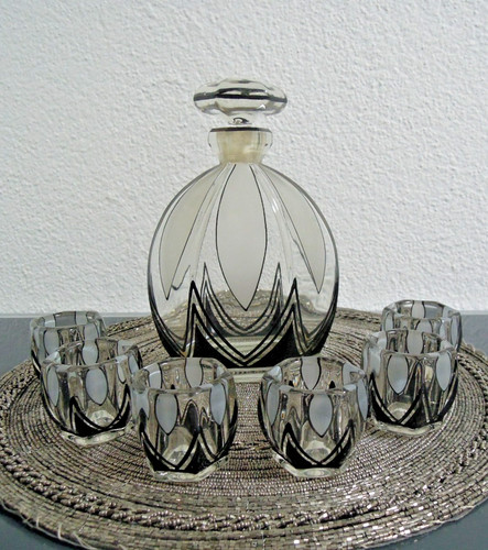 Antikes likör glas set mit - antikes,