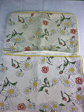 Kissenbezug Dekokissen Blumen Margeriten einseitig 2 Stück 42x27 cm wa64