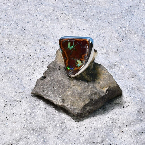 Boulder opal ring 925er - opal, ring,