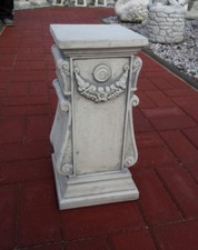 Sockel, Säule, BAD-SOCK41 Steinguss, 41 cm Figurensockel, Gartendeko, Betonsäule