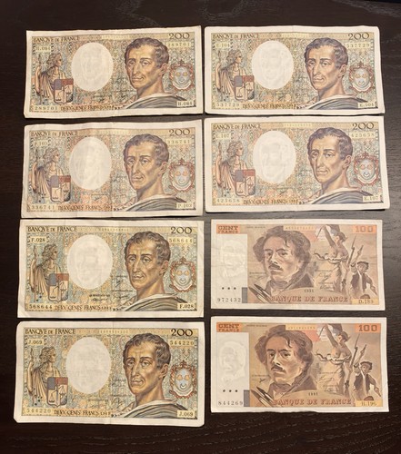 Frankreich banknoten sammlung - frankreich,