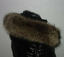 Waschbär Pelz Kapuze Kragen