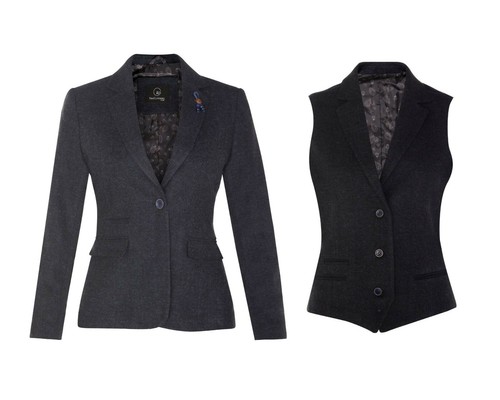 Damen tweed fischgrät - damen,