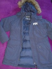 HH HELLY HANSEN Jungen Daunen Jacke, Kapuze, Logo,  Größe 152