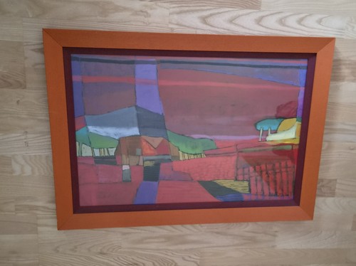 Abstraktes landschaftsbild mit - abstraktes,