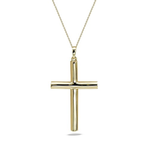 Goldkette mit kreuz anhänger - mit,