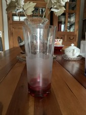 Tupperware Becher  Eleganzia Venüs Long Drinkbecher Klar /Himbeere ,Ø8,5x17cm.H