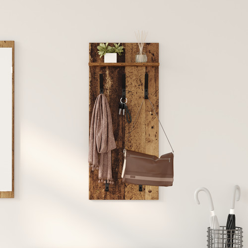 Wandgarderobe mit regal - regal, holz