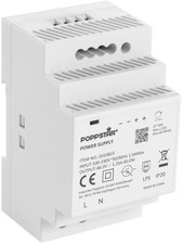 Poppstar Netzteil für Hutschiene 48V DC 1,25 A 60W (Input 100-240V AC)