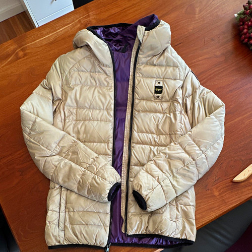 Blauer unisex steppjacke - unisex,