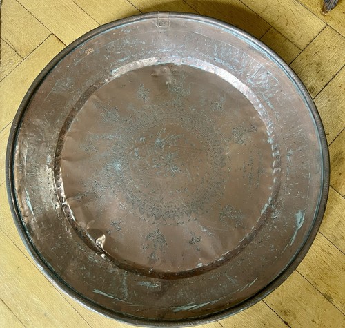 Kupfer tablett teller tisch - kupfer,