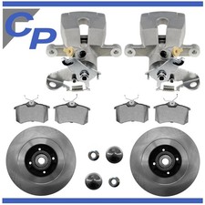 2 Bremssattel hinten für Renault Scenic II Bremsscheibe Bremsbelag