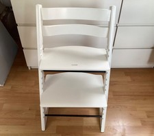 Stokke Tripp Trapp weiß Hochstuhl Newborn fähig Triptrap 4. Generation ☘️☘️🐣🐣