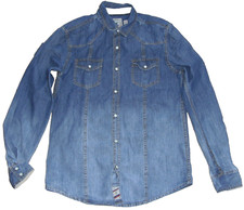 SUPERIOR Hemd Freizeithemd Jeanshemd Gr. S **NEUWERTIG**