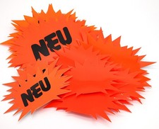 36 PVC-Sterne - Preisschilder - Aktionssterne