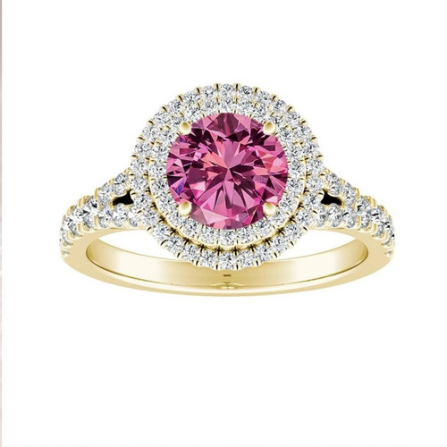 Rosa saphir zertifizierter - rosa, im