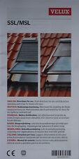 Bedienungsanleitung 7-sprach.: Rollladen und Markise VELUX INTEGRA Solar SSL/MSL