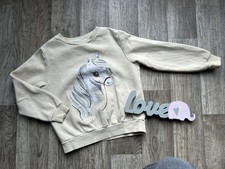  * schöner Pullover von H&M Gr. 122 * Pferd 