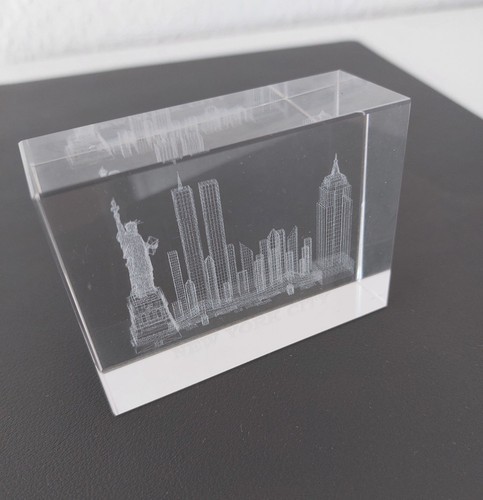 Acrylblock new york skyline - 3d,