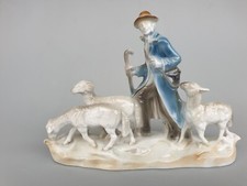Porzellan Figur Hirte Schäfer Schafe