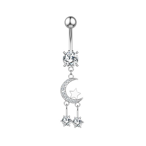 Edelstahl bauchnabel piercing - edelstahl,