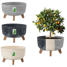 Blumentopf mit Füßen Balkonkasten Blumenkübel Beton Effect GRACIA Ø 23 28 38